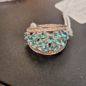 Mint Green Tourmaline sz 8 925 Ring